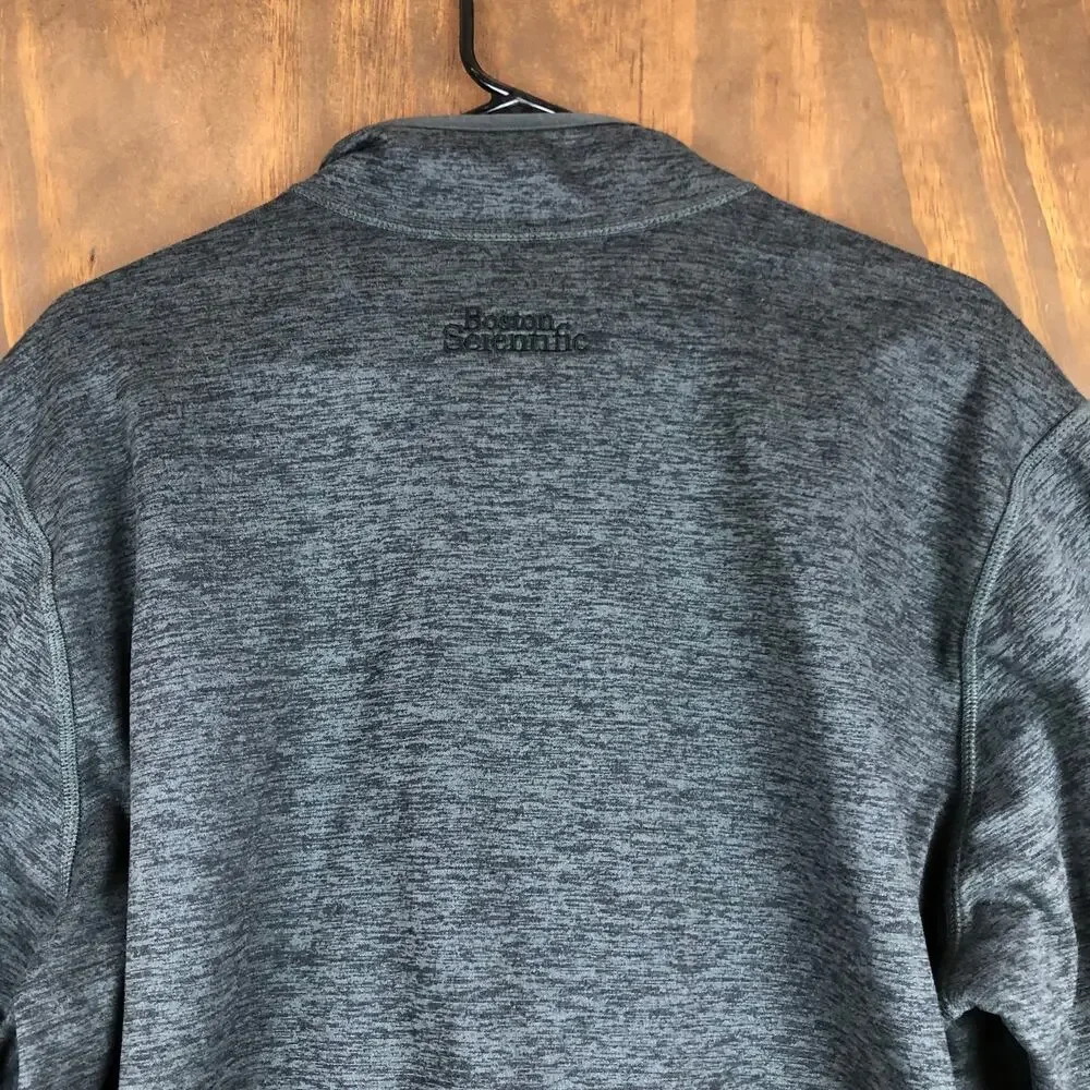 The North Face Mens Jacket Heathered Gray Canyonlands Hiking Casual Full Zip XL
